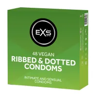 exs ribbed & dotted 48 szt. - prezerwatywy prążkowane i kropkowane