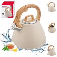 Czajnik tradycyjny stalowy Klausberg 2,5 l beżowy