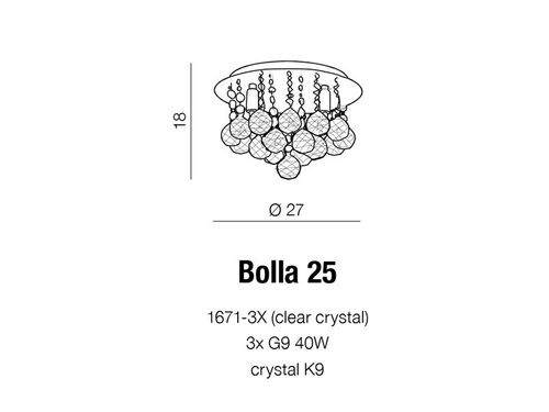Plafon BOLLA 25 1671-3X Azzardo +LED na Arena.pl