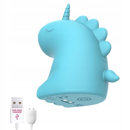 Masażer łechtaczki z funkcją 10 trybów lizania. Kształt jednorożca. Silikon na Arena.pl