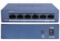 Switch PoE Hikvision DS-3E0106MP-E/M 4x PoE 2x Uplink 10/100Mbps Fast