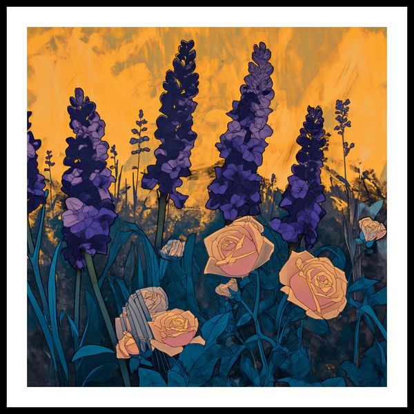 Plakat 80x80cm Złoty Ogród zdjęcie 3