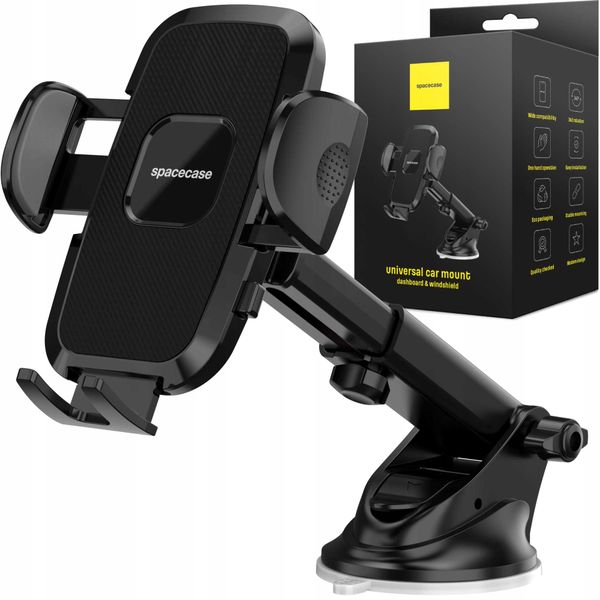 Spacecase Car Holder SC17 Universal Dash/Windshield black zdjęcie 1