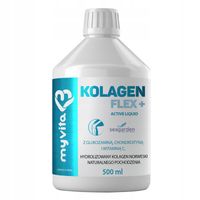 MyVita Kolagen Flex+ Naticol rybi na stawy w płynie glikozamina 500 ml