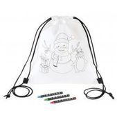 Plecak do kolorowania COLOURFUL SNOWMAN, COLOURFUL SNOWMAN