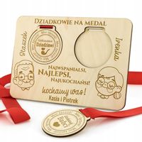 Medale z grawerem dla dziadków prezent na dzień babci i dziadka