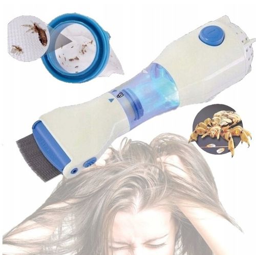 GRZEBIEŃ NA WSZY GNIDY USUWA PCHŁY ELEKTRYCZNY FILTR ODKURZACZ TERMINATOR na Arena.pl