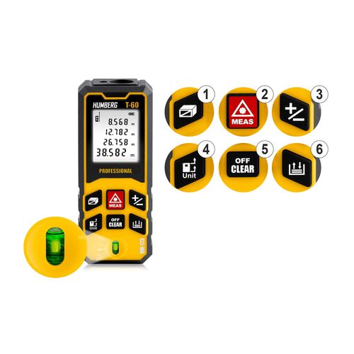 Dalmierz laserowy 60 m Humberg HM-173 na Arena.pl