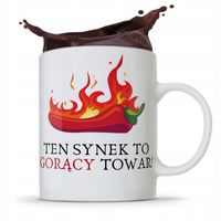 Kubek Prezent Dla Syna Ten Synek To Gorący Towar! Z Nadrukiem Ze Zdjęciem