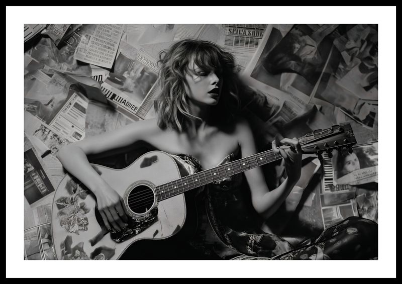 Plakat 60x40cm Młoda Gitarzystka zdjęcie 3