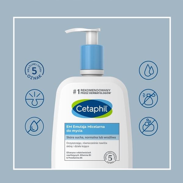 Cetaphil EM Emulsja micelarna do mycia 500 zdjęcie 2