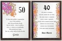 PREZENT certyfikat na urodziny 40 50 50-tkę 40-tkę