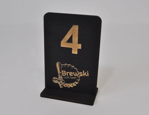 numerek numerki z logo na stolik do restauracji 10x15cm 10szt na Arena.pl