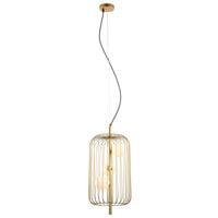 Druciana LAMPA wisząca HAYDEN MDM-3934/3 GD Italux metalowa OPRAWA industrialna szklane kule balls złota