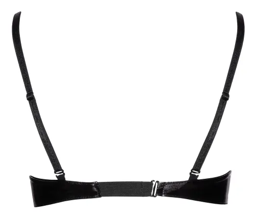 black level biustonosz vinylowy 80c czarny regulowane ramiączka na Arena.pl