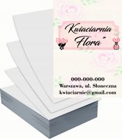 Ulotki A6 reklamowe firmowe 1000 szt różne wzory KWIACIARNIA