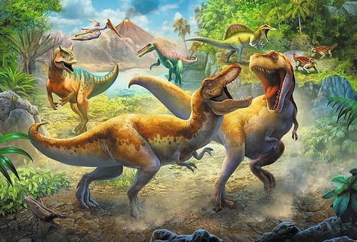 Trefl Puzzle Walczące Tyranozaury 160 el. na Arena.pl