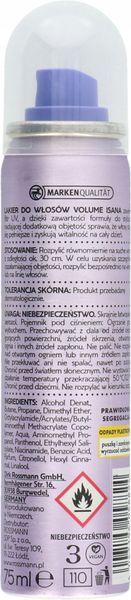 ISANA VOLUME LAKIER DO WŁOSÓW NADAJĄCY OBJĘTOŚĆ 75 ML zdjęcie 2