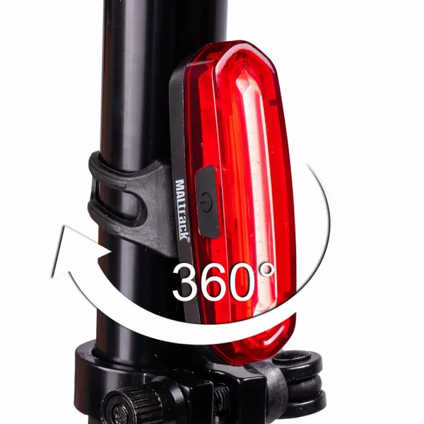 Lampka Rowerowa Tylna LED USB 120LM zdjęcie 9