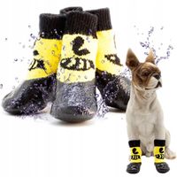 Skarpetki wodoodporne buty dla DUŻEGO psa zestaw 4 sztuki bee 3XL