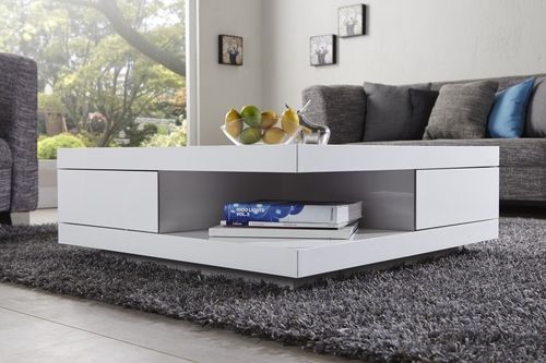 Stolik CUBE biały z szufladami na Arena.pl