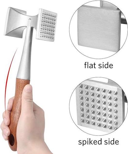 Tłuczek do mięsa solidny drewniana rączka na Arena.pl