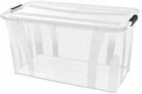 KON-PLAST - Pojemnik na zabawki plastikowy - SOLIDNY - pudełko kosz - 80 L