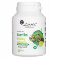 Aliness Mastika Mastica 500 mg Ochrona śluzówki żołądka 60 kapsułek