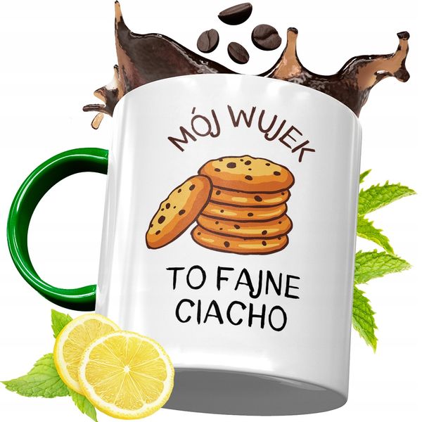 Kubek Zielony Dla Wujka Idealny Prezent Z Nadrukiem Ze Zdjęciem zdjęcie 1