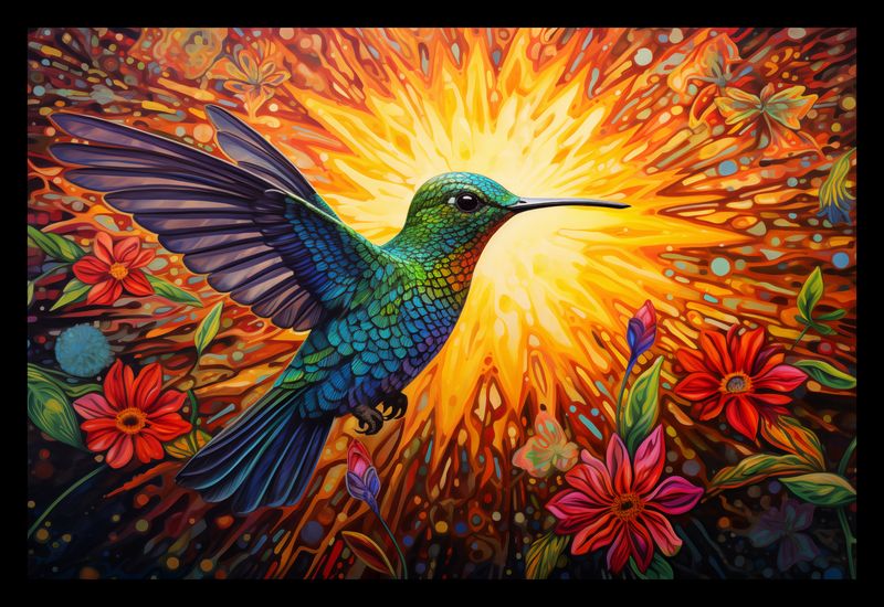 Plakat 30x20cm Koliber Barw zdjęcie 2