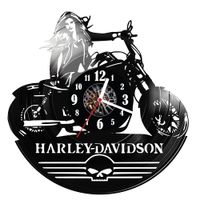 Zegar ścienny z płyty winylowej Harley Davidson 199.14