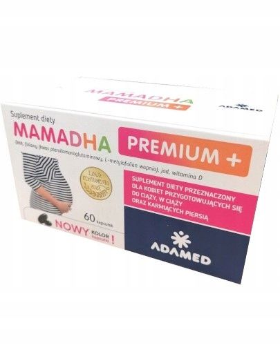 MamaDHA Premium Plus 60 kapsułek zdjęcie 2