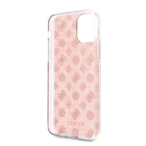 Guess 4G Peony Solid Glitter - Etui iPhone 11 Pro (różowy) na Arena.pl