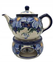 CZAJNIK Z PODGRZEWACZEM CERAMIKA BOLESŁAWIEC