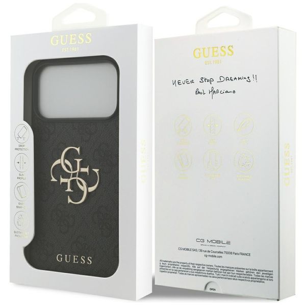 Etui Guess 4G Big Logo do iPhone 17 Pro Max czarny zdjęcie 8