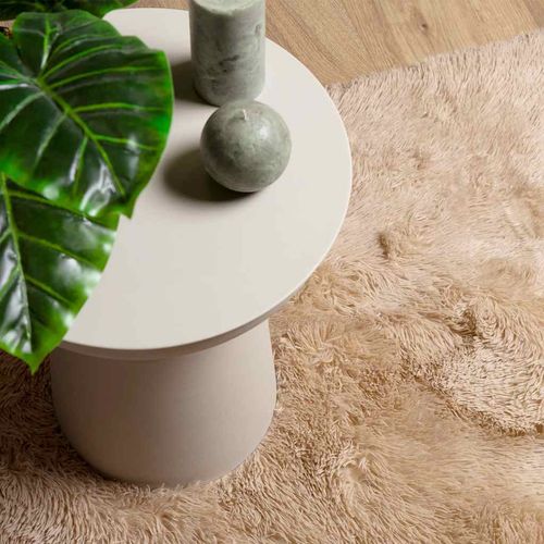 Dywan shaggy z długim włosiem, NAVARRA, beżowy, 240x240 cm na Arena.pl