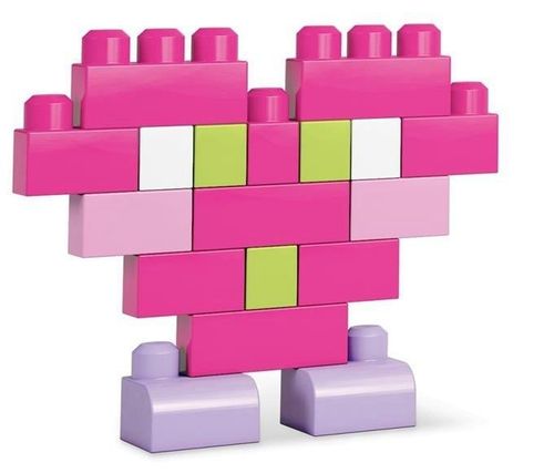 MEGA BLOKS Duża torba 80 elementów Różowa na Arena.pl