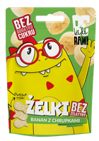 BeRAW Kids Żelki Banan z chrupkami 35 g