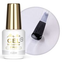 Żel budujący w butelce z pędzelkiem MollyNails Pro Salon Clear 15g