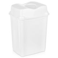 Kosz na Śmieci Odpady Plastikowy Uchylny Biurowy Łazienkowy Kuchenny 28L