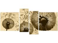 120CM 55 OBRAZ 4 ELEM DMUCHAWCE KREMOWYM TLE ŚCIENNY