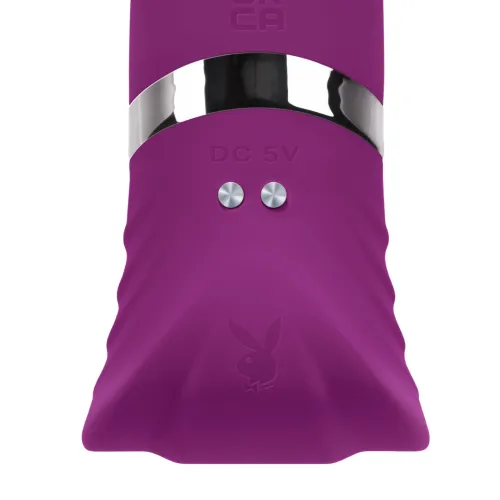 playboy pleasure tap that - wibrator punktu g z funkcją stukania, fioletowy na Arena.pl