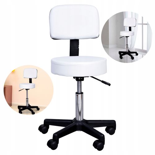 hoker z oparciem - biały na Arena.pl