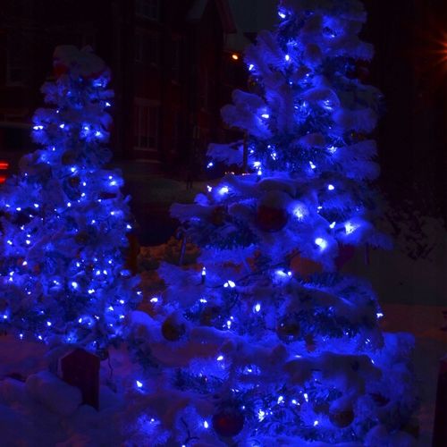 MOCNE NIEBIESKIE LAMPKI CHOINKOWE 500 LED ŚWIATEŁKA ZEWNĘTRZNE WEWNĘTRZNE na Arena.pl