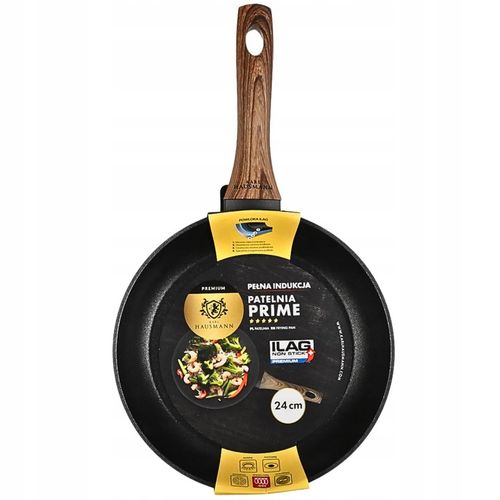 PATELNIA INDUKCJA PATELNIA 24 cm GRANITOWA GŁĘBOKA NIEPRZYWIERAJĄCA na Arena.pl