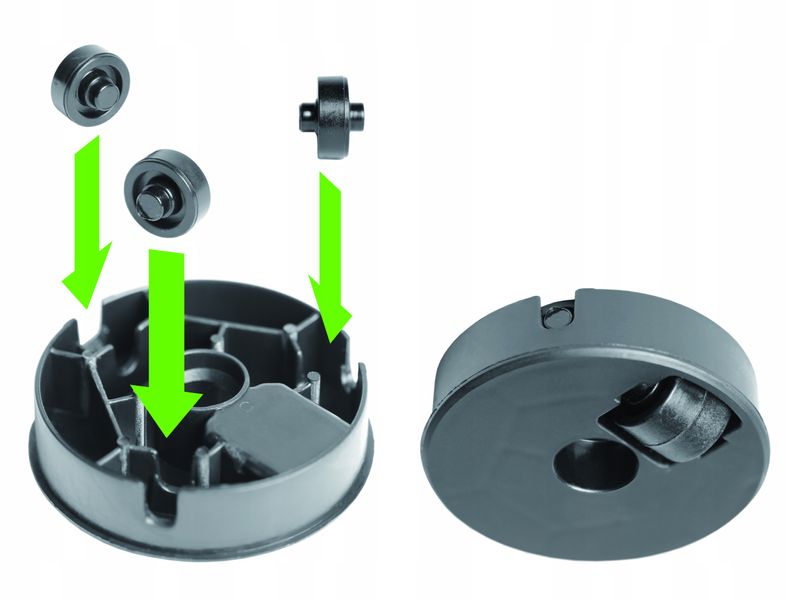 Platforma jezdna okrągła IPMR400 | Antracyt, Kształt Okrągły, Wymiary 39x4.5 cm, Kolor Antracyt, Prosperplast zdjęcie 7