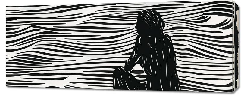 Obraz 100x40cm Złożone Fluidalne Linie zdjęcie 1