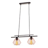 Regulowana lampa wisząca BURGOS LOFT z metalowymi kloszami