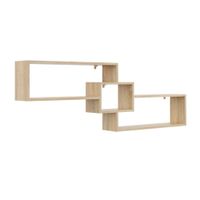 Półka ścienna na książki, dekoracje, 159x18x54, sonoma, mat | TYLETEGOTU