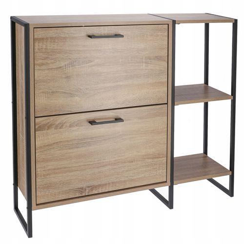 SZAFKA na buty regał 2 KOMORY OBUWIE komoda pojemna do przedpokoju LOFT na Arena.pl